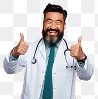 PNG Doctor adult beard smile. 