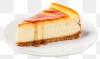 PNG Cheesecake dessert plate food transparent background