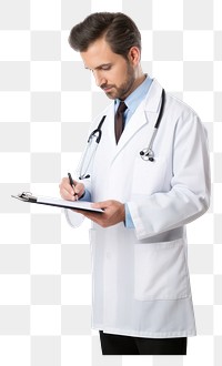 PNG Writing doctor adult transparent background