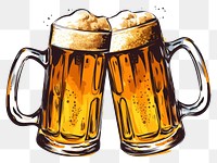 PNG Beer drink lager glass transparent background