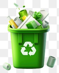 PNG Green container recycling garbage. AI generated Image by rawpixel.