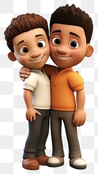 PNG Cartoon toy togetherness affectionate. 