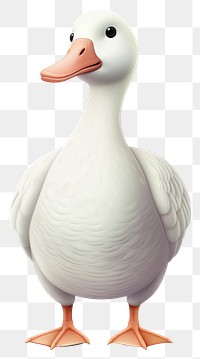 PNG Snow goose cartoon animal white. 