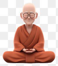 PNG Meditating sitting cartoon adult. 