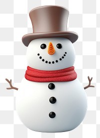 PNG Snowman cartoon winter white. 