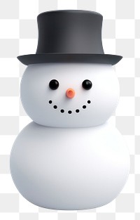 PNG Snowman cartoon winter white. 