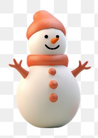 PNG Snowman christmas winter white. AI generated Image by rawpixel.