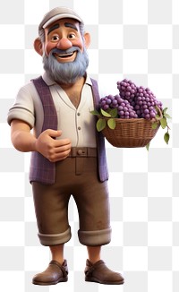 PNG Grapes holding cartoon purple. 