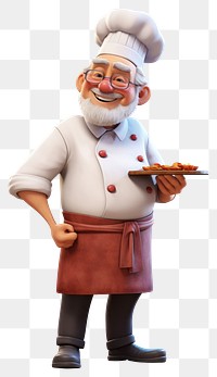 PNG Cartoon smiling cook  