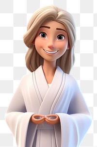 PNG Smiling cartoon female adult. 