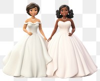 PNG Wedding dress figurine fashion. 