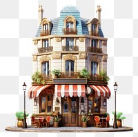 PNG Architecture restaurant building awning. AI generated Image by rawpixel.