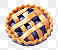 PNG Blueberry pie dessert fruit plant. AI generated Image by rawpixel.