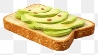 PNG Avocado bread food transparent background. 