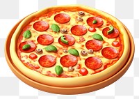 PNG Pizza food transparent background pepperoni. AI generated Image by rawpixel.