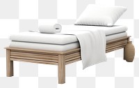 PNG Bed furniture wood architecture. AI generated Image by rawpixel.