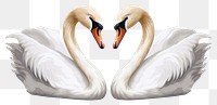 PNG Swan animal white bird