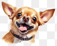 PNG Chihuahua dog mammal animal. AI generated Image by rawpixel.