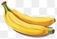 PNG Freshness banana yellow bunch. AI generated Image by rawpixel.