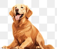 PNG Dog retriever animal mammal. 