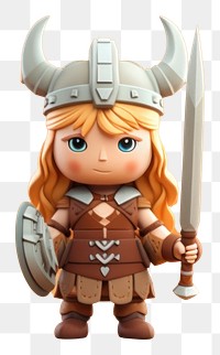 PNG Viking cute toy representation. AI generated Image by rawpixel.