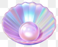 PNG Glowing jewelry shell pearl. 