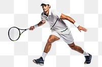 PNG Tennis sports racket player. AI generated Image by rawpixel.