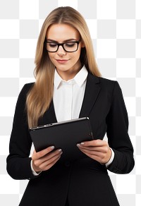 PNG Computer portrait glasses reading transparent background