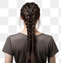 PNG Braid adult woman hair. AI generated Image by rawpixel.