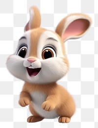 PNG A cute bunny figurine cartoon mammal