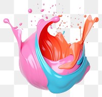 PNG Splattered creativity splashing beverage. 