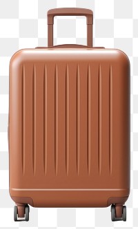 PNG Luggage suitcase brown technology. AI generated Image by rawpixel.