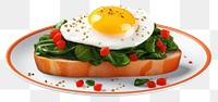 PNG Plate egg spinach table. AI generated Image by rawpixel.