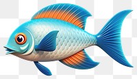 PNG Fish cartoon animal white background. AI generated Image by rawpixel.