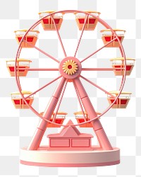 PNG Wheel fun merry-go-round ferris wheel. AI generated Image by rawpixel.