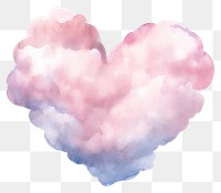 PNG Cloud heart sky transparent background