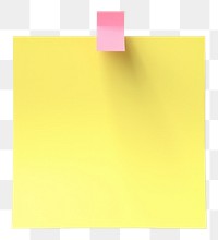 PNG Paper note transparent background yellow