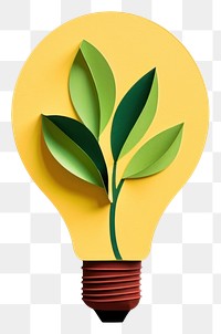 PNG Lightbulb plant electricity innovation. 