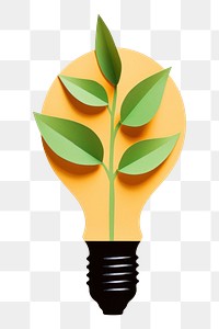 PNG Light plant lightbulb leaf. 