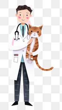 PNG Doctor veterinarian white background representation. 