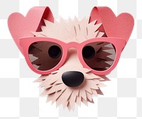 PNG Art sunglasses heart paper. 