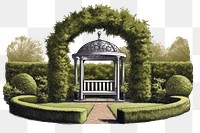 Architecture outdoors gazebo nature. AI generated Image by rawpixel.