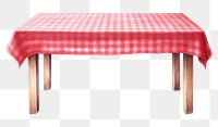 PNG Tablecloth furniture pattern red. 