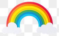 PNG Rainbow nature cloud sky. AI generated Image by rawpixel.
