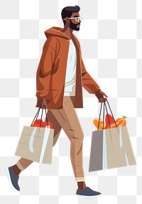 PNG Shopping walking adult bag. 