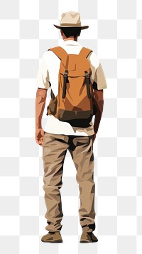 PNG Backpack adult man  