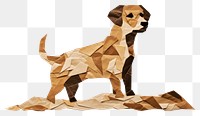 PNG Dog art origami animal. 