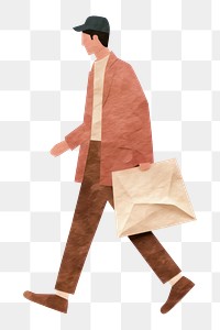 PNG Bag white background cardboard carrying. AI generated Image by rawpixel.