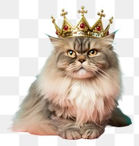 PNG Mammal animal kitten crown transparent background