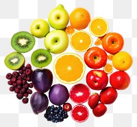 PNG Fruit grapefruit blueberry apple transparent background